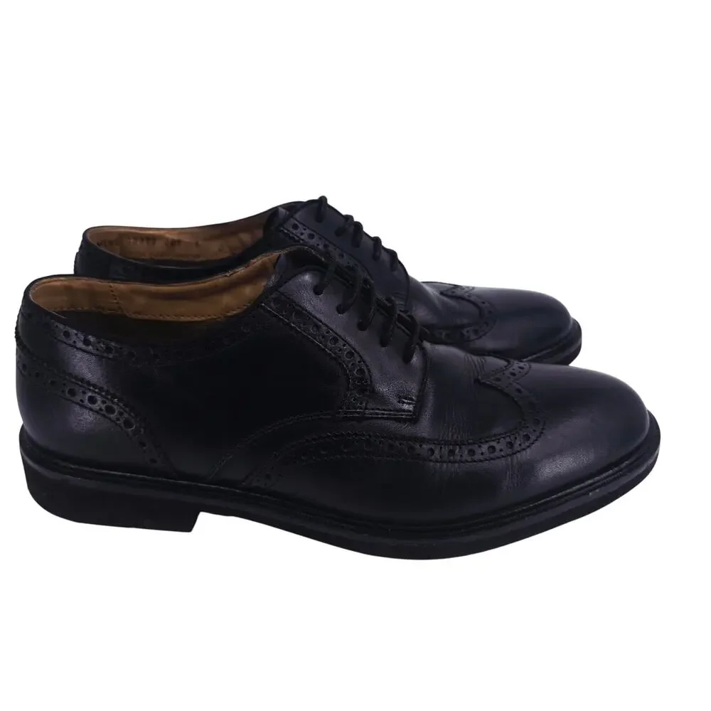 Florsheim CT Men's Network Wing Tip Oxford Black Leather Dress Office Shoe 8 D